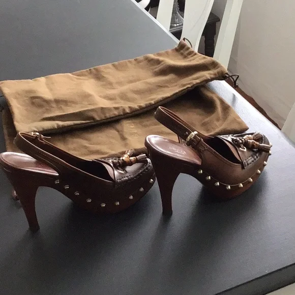 🌼Host Pick🌼Authentic Gucci Slingback Shoes NWT - Picture 6 of 9